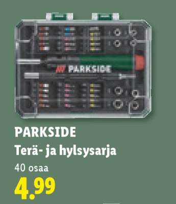 PARKSIDE Terä- ja hylsysarja