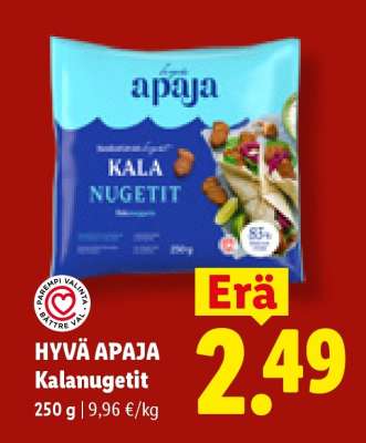 HYVÄ APAJA Kalanugetit
