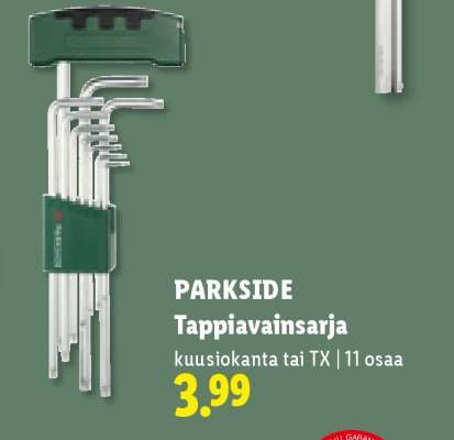 PARKSIDE Tappiavainsarja