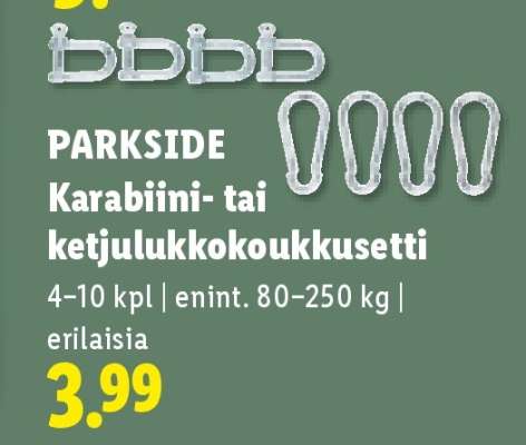 PARKSIDE Karabiini- tai ketjulukkokoukkusetti