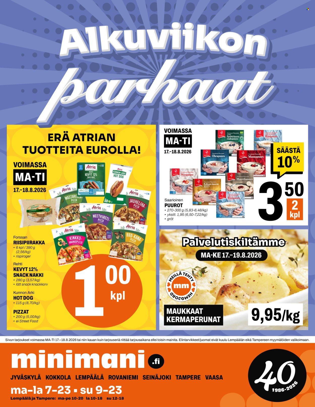 Minimani tarjoukset - 12.08.2026 - 16.08.2026. Sivu 16
