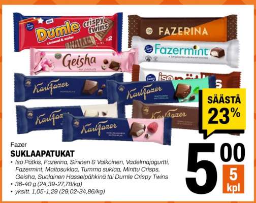 FAZER Suklaapatukat