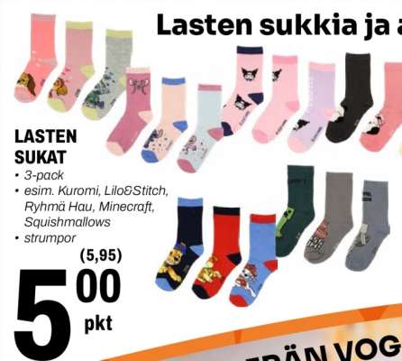 Lasten sukat