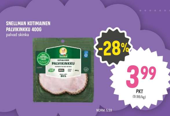 SNELLMAN KOTIMAINEN PALVIKINKKU 400G