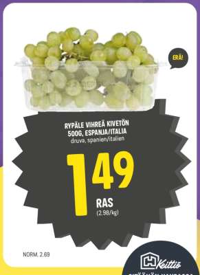 RYPÄLE VIHREÄ KIVETÖN