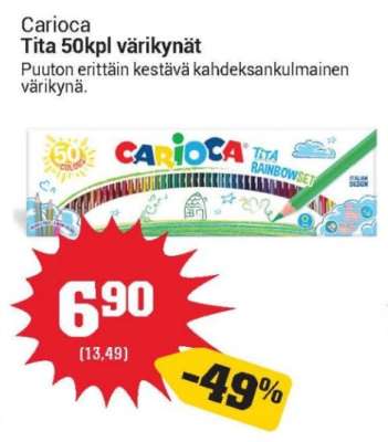 Carioca Tita 50kpl värikynät