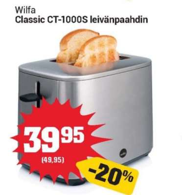 Wilfa Classic CT-1000S leivänpaahdin