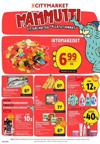 K-citymarket tarjoukset  - 06.08.2026 - 16.08.2026.