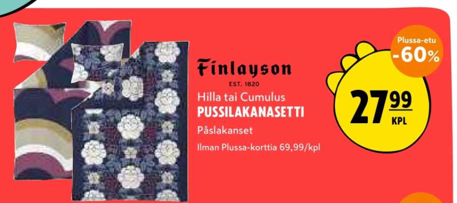 Hilla tai Cumulus PUSSILAKANASETTI