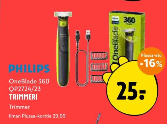 PHILIPS OneBlade 360 QP2724/23 TRIMMERI