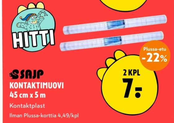 SAJP KONTAKTIMUOVI 45 cm x 5 m