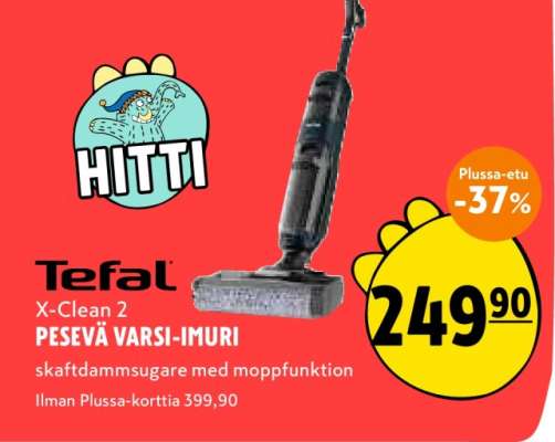 Tefal X-Clean 2 PESEVÄ VARSI-IMURI