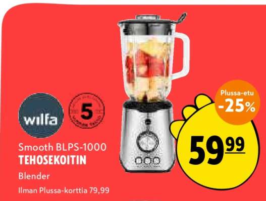 Wilfa Smooth BLPS-1000 TEHOSEKOITIN