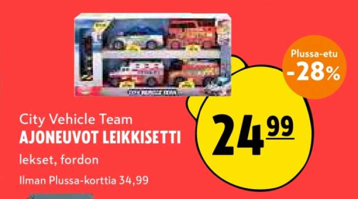 City Vehicle Team AJONEUVOT LEIKKISETTI