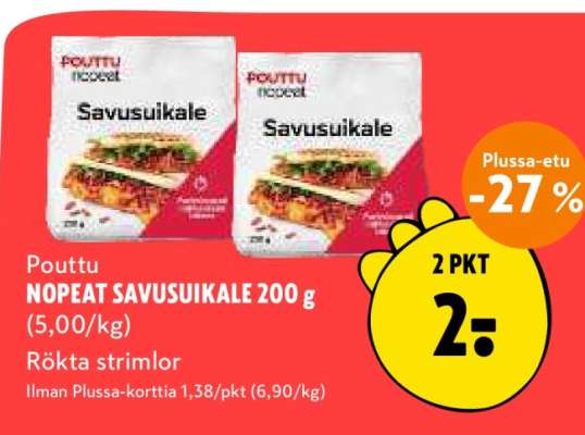 Pouttu NOPEAT SAVUSUIKALE 200 g