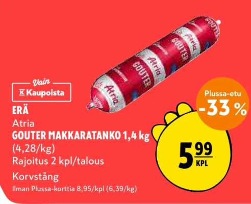 Atria GOUTER MAKKARATANKO 1,4 kg