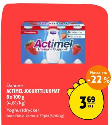 Danone ACTIMEL JOGURTTIJUOMAT 8 x 100 g
