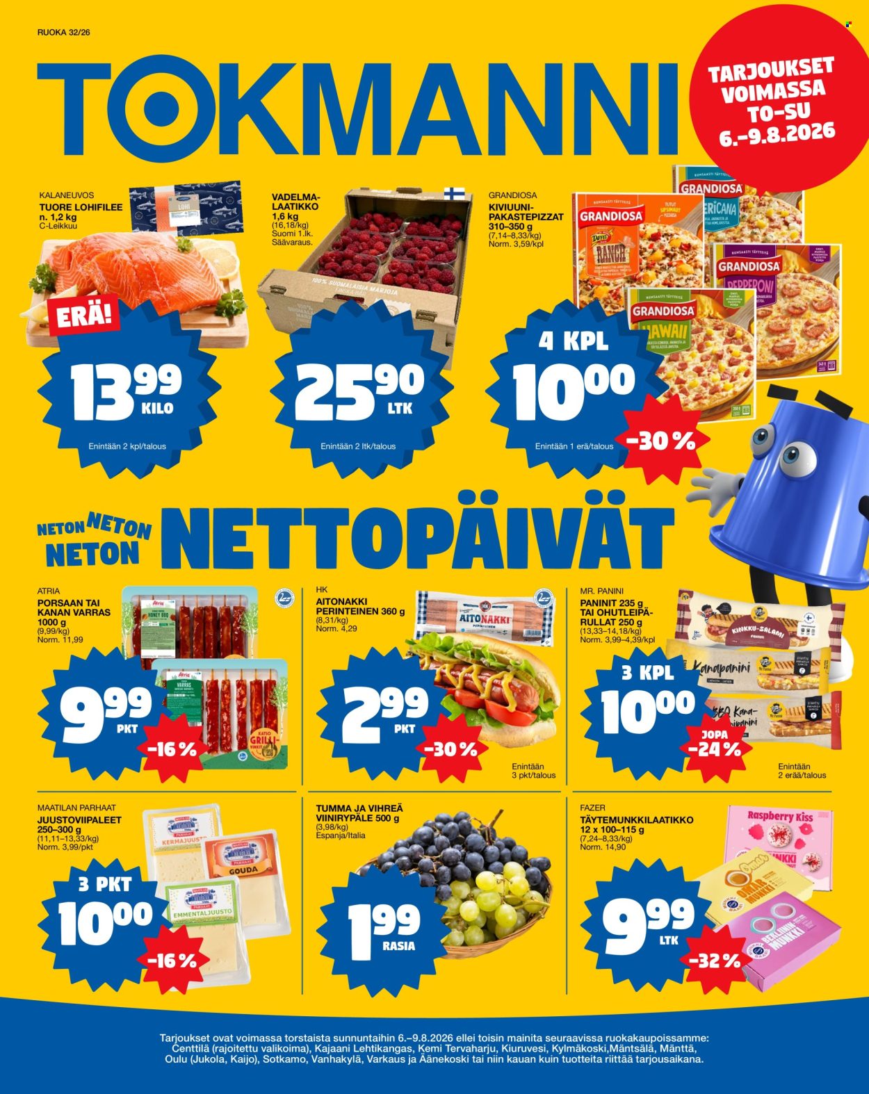 Tokmanni tarjoukset - 06.08.2026 - 09.08.2026. Sivu 1