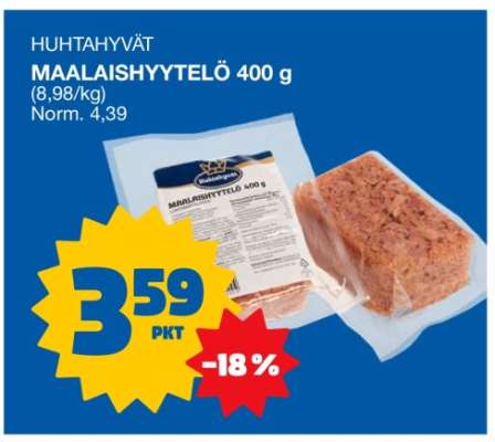 HUHTAHYVÄT MAALAISHYYTELÖ 400 g