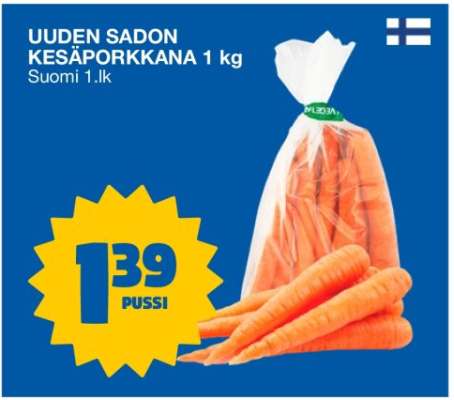 UUDEN SADON KESÄPORKKANA 1 kg