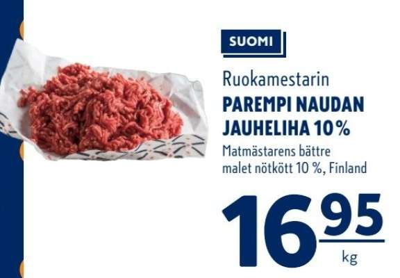 Ruokamestarin PAREMPI NAUDAN JAUHELIHA 10%