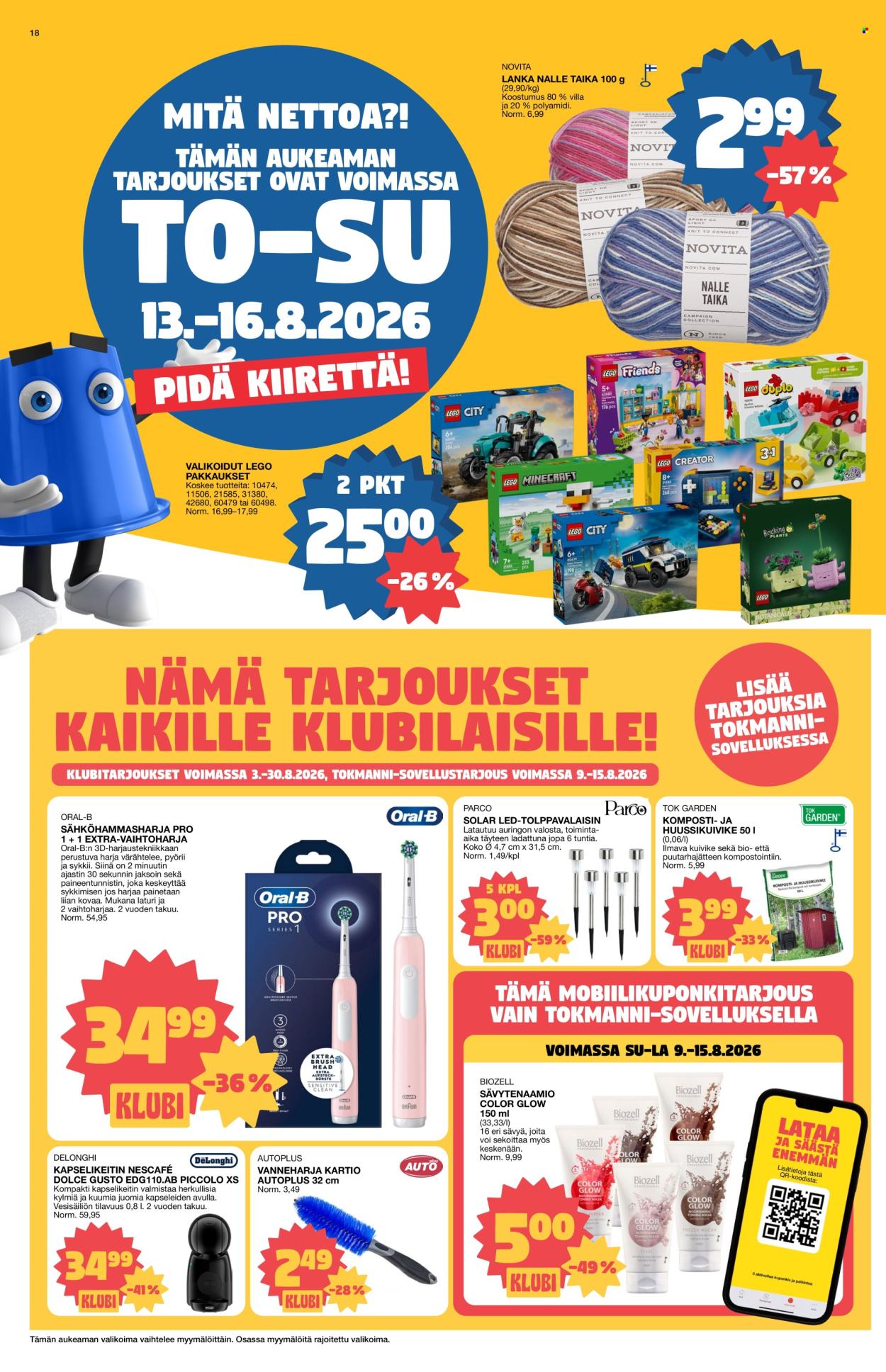 Tokmanni tarjoukset - 10.08.2026 - 16.08.2026. Sivu 18
