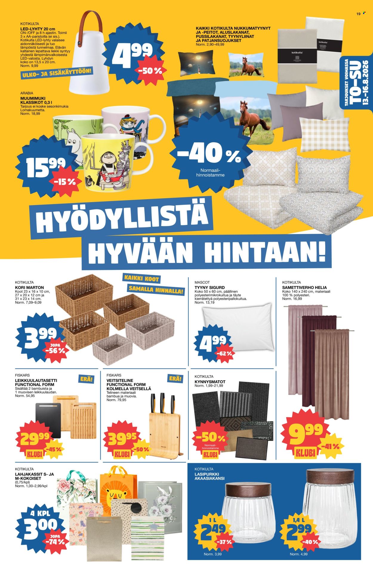 Tokmanni tarjoukset - 10.08.2026 - 16.08.2026. Sivu 19