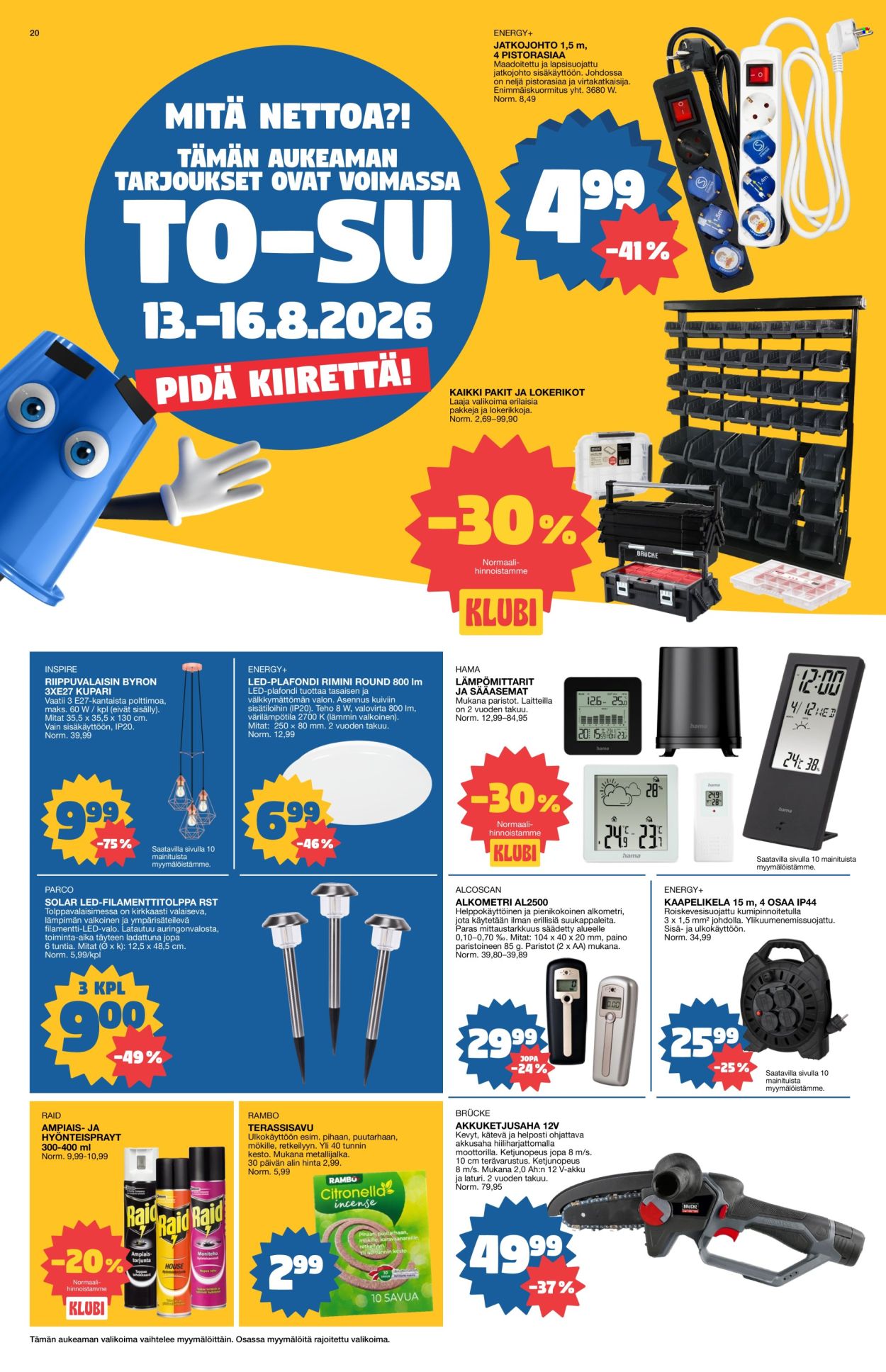 Tokmanni tarjoukset - 10.08.2026 - 16.08.2026. Sivu 20