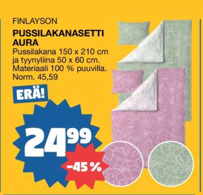 FINLAYSON PUSSILAKANASETTI AURA