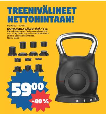 KAHVAKUULA SÄÄDETTÄVÄ 10 kg