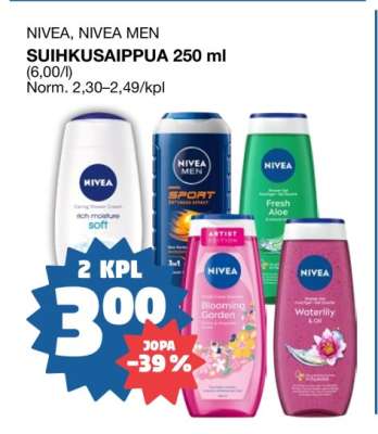 NIVEA, NIVEA MEN SUIHKUSAIPPUA 250 ml