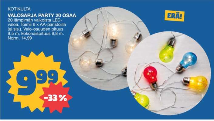 KOTIKULTA VALOSARJA PARTY 20 osaa