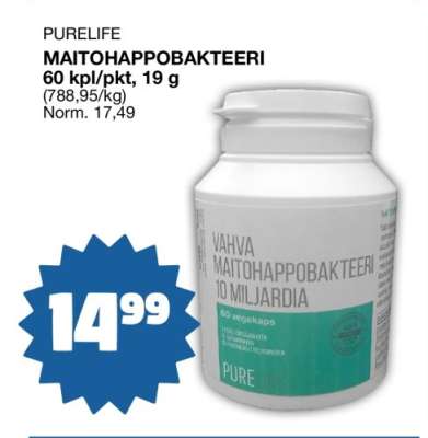 PURELIFE MAITOHAPPOBAKTEERI