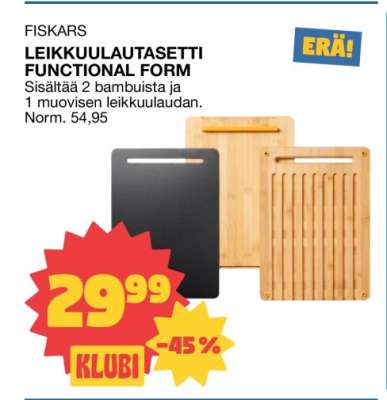 FISKARS LEIKKUULAUTASETTI FUNCTIONAL FORM