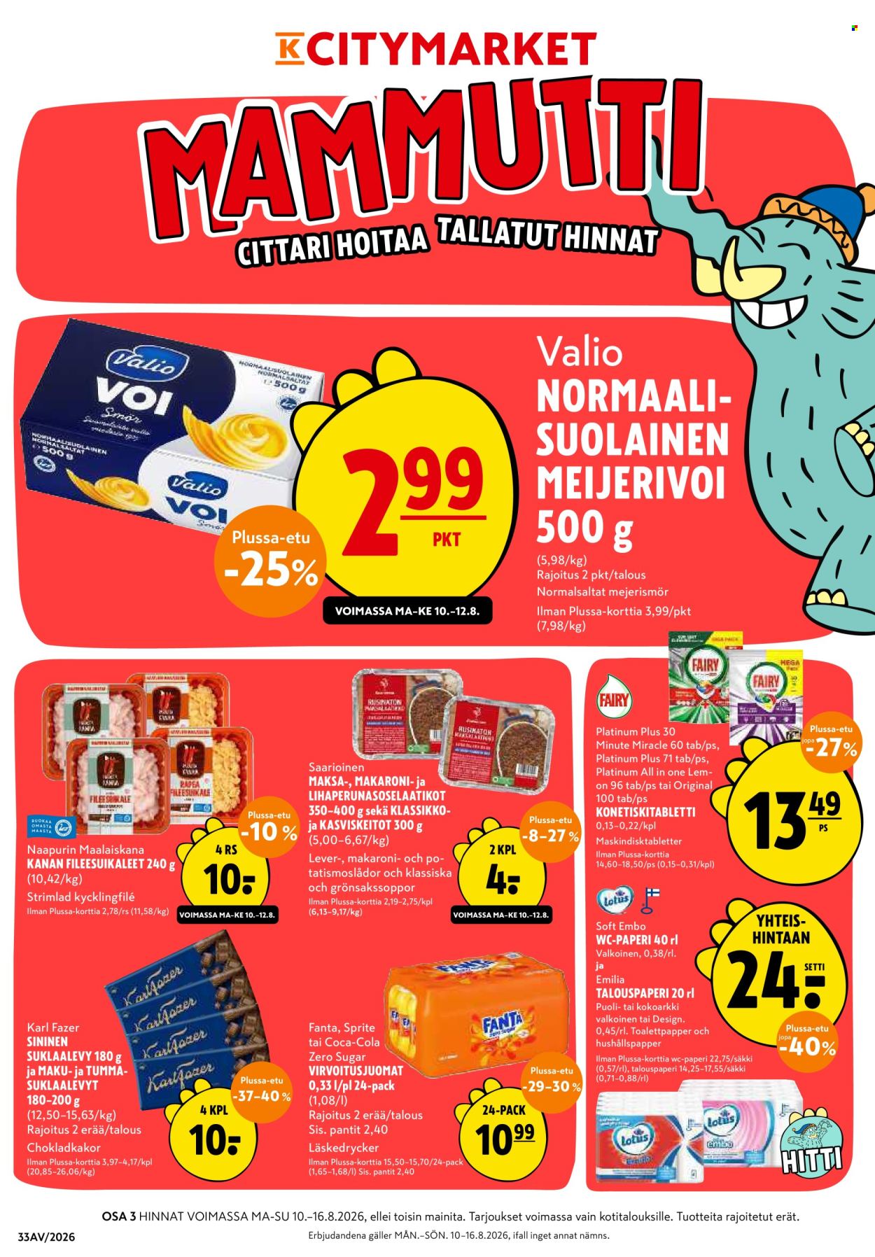 K-citymarket tarjoukset - 10.08.2026 - 16.08.2026. Sivu 1