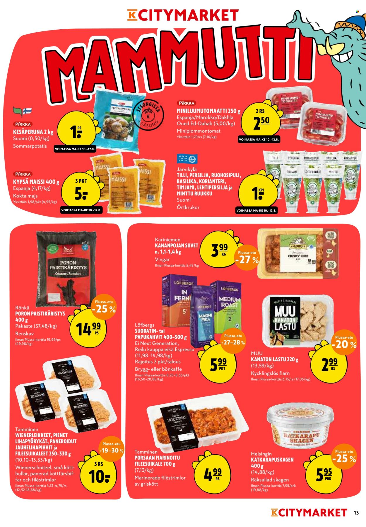 K-citymarket tarjoukset - 10.08.2026 - 16.08.2026. Sivu 13