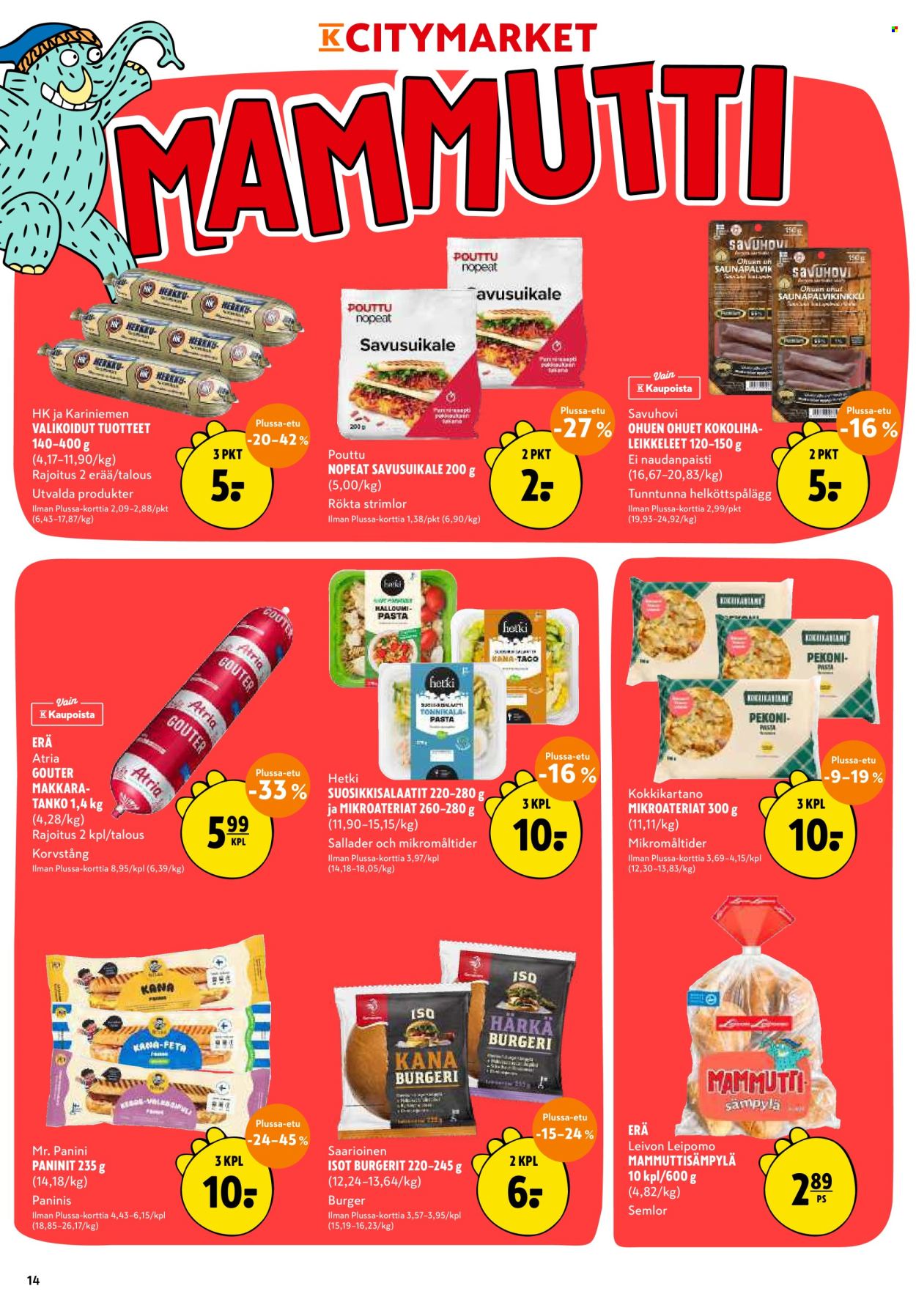 K-citymarket tarjoukset - 10.08.2026 - 16.08.2026. Sivu 14