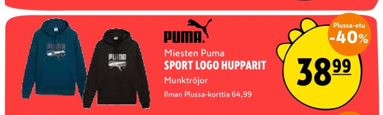 Miesten Puma SPORT LOGO HUPPARIT