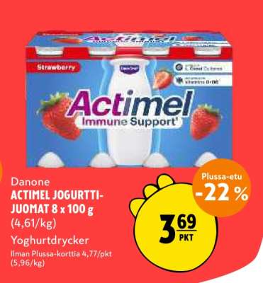 Danone ACTIMEL JOGURTTI-JUOMAT 8 x 100 g