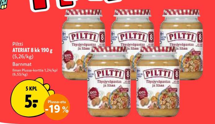 Piltti ATERIAT 8 kk 190 g