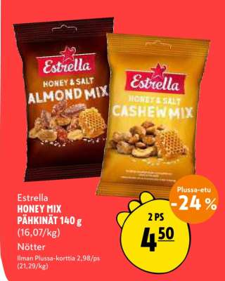 Estrella HONEY MIX PÄHKINÄT 140 g