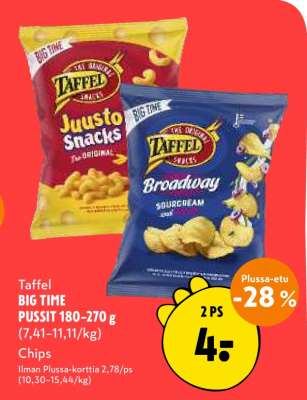 Taffel BIG TIME PUSSIT 180–270 g