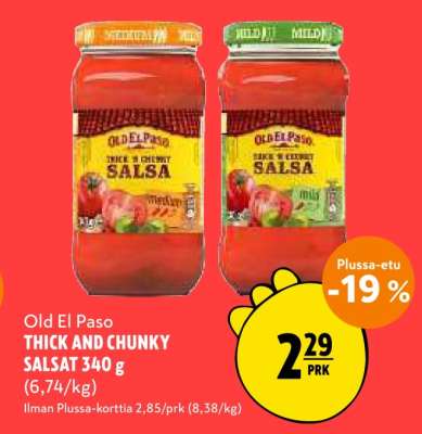 Old El Paso THICK AND CHUNKY SALSAT 340 g