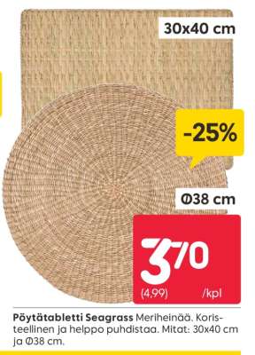 Pöytätabletti Seagrass