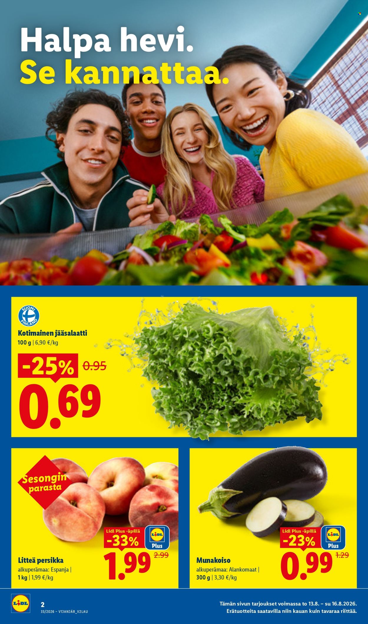 Lidl tarjoukset - 13.08.2026 - 16.08.2026. Sivu 2
