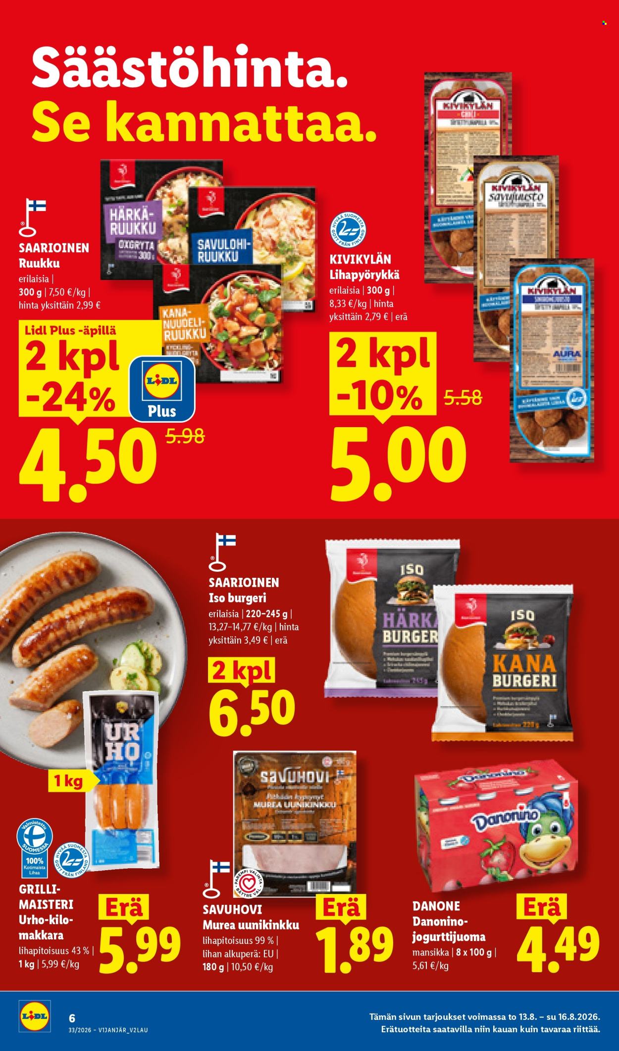 Lidl tarjoukset - 13.08.2026 - 16.08.2026. Sivu 6