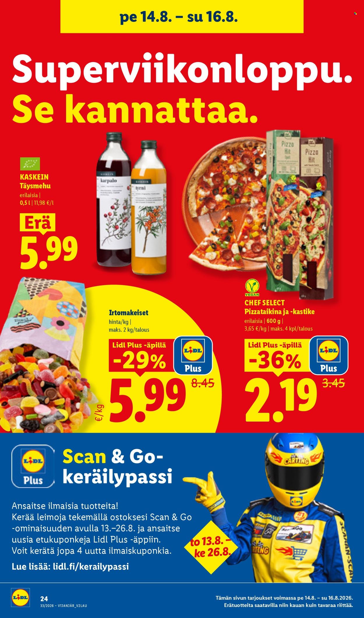 Lidl tarjoukset - 13.08.2026 - 16.08.2026. Sivu 22
