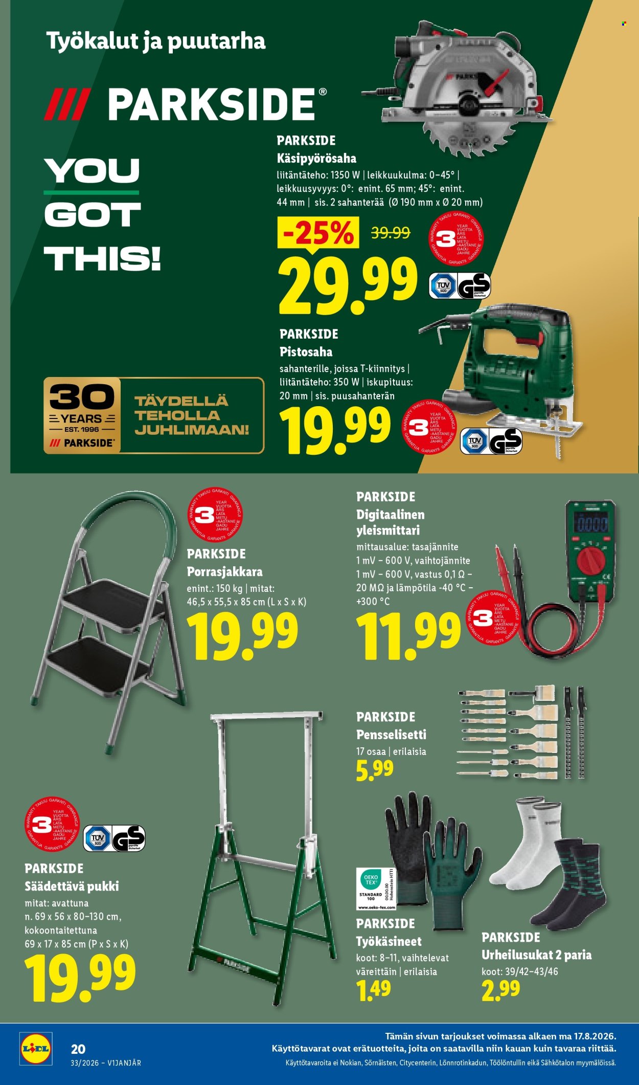 Lidl tarjoukset - 17.08.2026 - 19.08.2026. Sivu 8