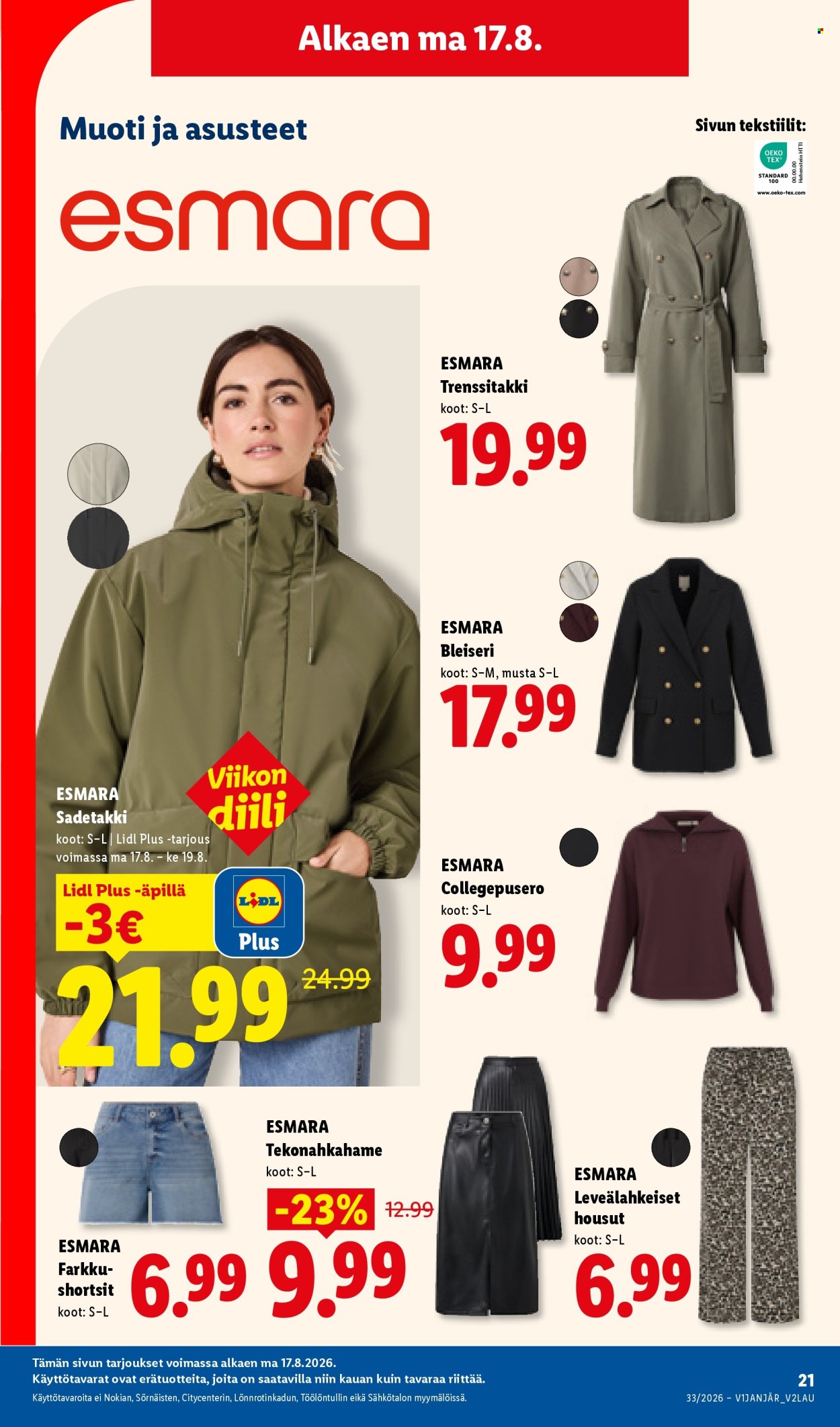 Lidl tarjoukset - 17.08.2026 - 19.08.2026. Sivu 9