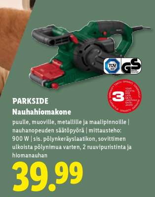 PARKSIDE Nauhahiomakone